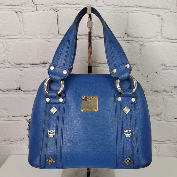 MCM Leather Top Handle Bag